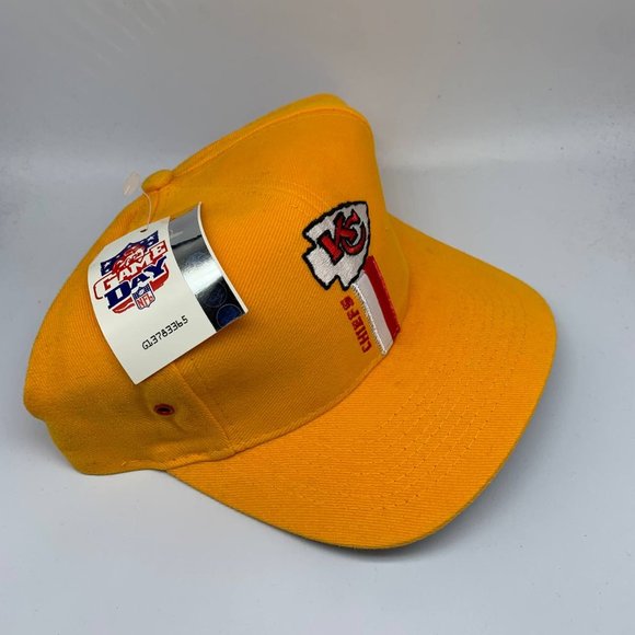Vintage Kansas City Chiefs NFL Logo 7 Hat Snapback Cap New Men - Picture 3 of 8